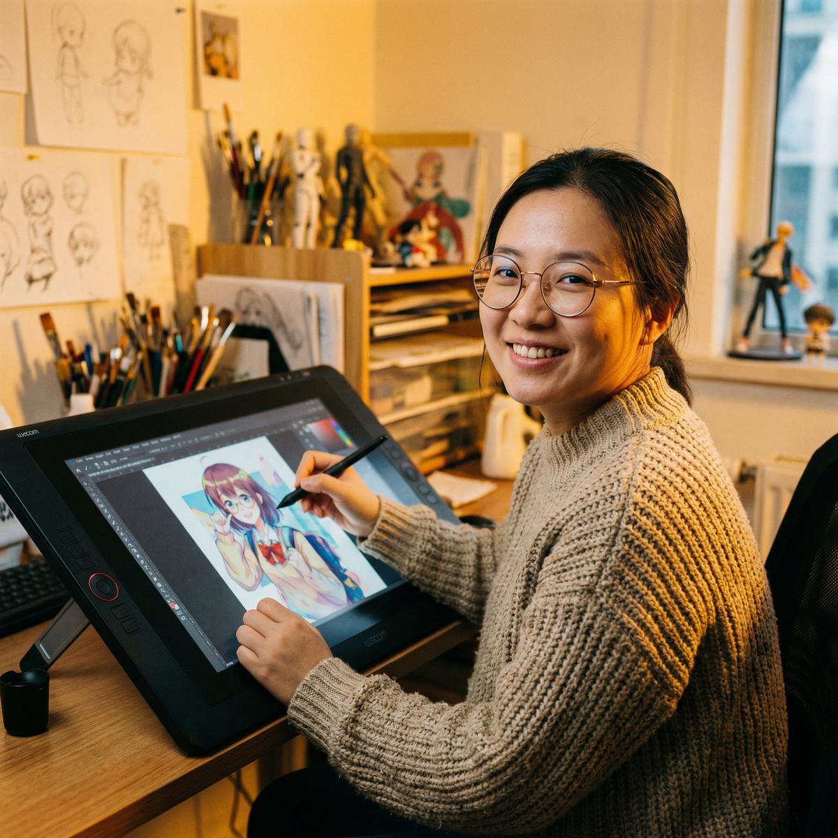 抖阴动漫画师苏晓彤